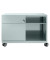 Rollcontainer CADM08LH355 Note Caddy, silber, 2 Schubladen, Stahl, abschlie&szlig;bar