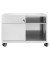 Rollcontainer CADM08LH645 Note Caddy, lichtgrau, 2 Schubladen, Stahl, abschlie&szlig;bar