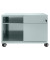 Rollcontainer CADM08RH-355 Note Caddy, silber, 2 Schubladen, Stahl, abschlie&szlig;bar