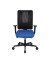 Bürostuhl Sitness Open X (N) Deluxe mit Schiebesitz, blau/schwarz / schwarz, mit Armlehnen, bis 110kg