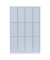 Schließfachschrank 520340, Metall, 4 Abteile mit 12 Fächern, abschließbar, 117x180cm (BxH), lichtgrau
