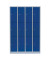 Schließfachschrank 520341, Metall, 4 Abteile mit 12 Fächern, abschließbar, 117x180cm (BxH), blau