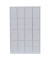 Schließfachschrank 520440, Metall, 4 Abteile mit 16 Fächern, abschließbar, 117x180cm (BxH), lichtgrau
