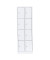 Schließfachschrank 520427, Metall, 2 Abteile mit 8 Fächern, abschließbar, 60x180cm (BxH), weiß