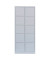 Schließfachschrank 523520, Metall, 2 Abteile mit 10 Fächern, abschließbar, 80x180cm (BxH), lichtgrau