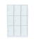 Schließfachschrank 523337, Metall, 3 Abteile mit 9 Fächern, abschließbar, 118,5x180cm (BxH), weiß
