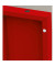 Schließfachschrank 520544, Metall, 4 Abteile mit 20 Fächern, abschließbar, 117x180cm (BxH), rot