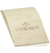 Briefblock 20030806 Inspiration, marmor, Lineatur 20 / blanko, A4, 90g, beige, 40 Blatt