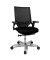 Bürostuhl T300, schwarz / silber, mit Armlehnen, bis 110kg