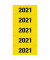 Jahreszahlen 1681, 2021, gelb, 60x26mm, selbstklebend