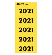 Jahreszahlen 1421-00-15 2021 gelb 60x25,5mm selbstklebend