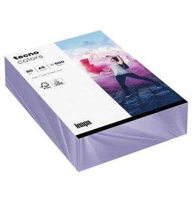 Kopierpapier colors 2100011422-A5 violett A5 80g 