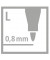 Faserschreiber GREENpoint lila 0,8mm mit Kappe
