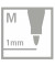 Permanentmarker Write-4-all blau 1mm Rundspitze