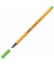 Fineliner point 88, 88/33, orange, wei&szlig;e Streifen (Schreibfarbe: apfelgr&uuml;n), 0,4mm