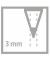 Bleistift All, 8008, rot, 3,0mm, 2B