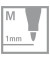 Folienstift OHPen universal 853 M schwarz 1,0 mm non-permanent