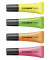 Textmarker-Set neon, 72/4-1, Etui (Netz mit 4 Stiften), farbig sortiert (gelb/gr&uuml;n/orange/pink), 2-5mm Keilspitze