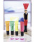 Textmarker-Set neon, 72/4-1, Etui, farbig sortiert (gelb/gr&uuml;n/orange/pink), 2-5mm Keilspitze