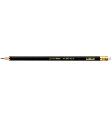 Bleistift STABILO Swano, 4909/HB, schwarz, 2,2mm, HB