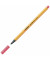 Fineliner point 88, 88/040, orange, wei&szlig;e Streifen (Schreibfarbe: neonrot), 0,4mm