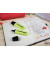 Textmarker BOSS ORIGINAL Pastel, 70/4-3, Etui, wolkenblau/limette/korallrot/kirschbl&uuml;tenrosa, 2-5mm Keilspitze