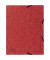Jurismappe Colorspan - Serie 55405E, A4 rot Karton 355g, mit 3 Einschlagklappen