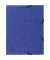 Jurismappe Colorspan - Serie 55402E, A4 blau Karton 355g, mit 3 Einschlagklappen
