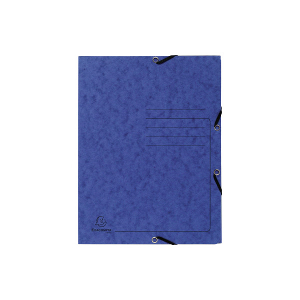 Exacompta Jurismappe Colorspan - Serie 55402E, A4 blau Karton 355g, mit 3 Einschlagklappen 3130630554028 Exacompta