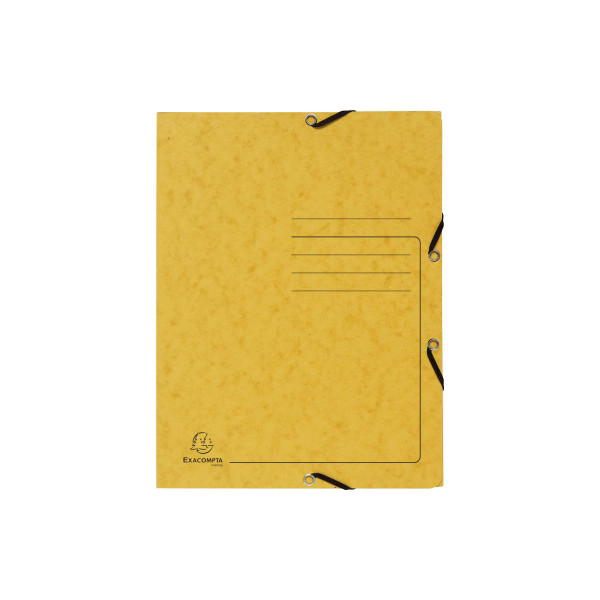 Exacompta Jurismappe Colorspan - Serie 55403E, A4 grün Karton 355g, mit 3 Einschlagklappen 3130630554035 Exacompta