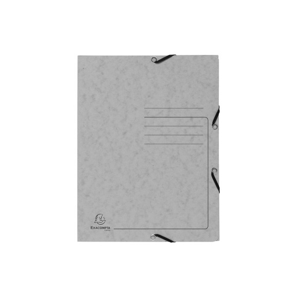 Exacompta Jurismappe Colorspan - Serie 55423E, A4 grau Karton 355g, mit 3 Einschlagklappen 3130630554233 Exacompta