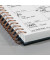 Notizblock JN601 mit Spirale Jolie, Muster, punktkariert, 16,8x21,5cm, 120g, rosa, 120 Blatt