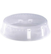 Mikrowellenhaube Basic, Kunststoff, rund, 26 x 6,5 cm, transparent