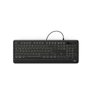 Tastatur KC-550, QWERTZ, USB A, schwarz
