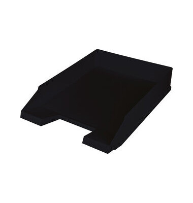 Briefablage the green staff H 2661695, A4/C4, schwarz, Polystyrol/recycelter Kunststoff stapelbar