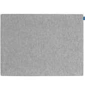 Pinntafel BOARD-UP Akustik, Textil, 75 x 50 cm, grau, ohne Rahmen