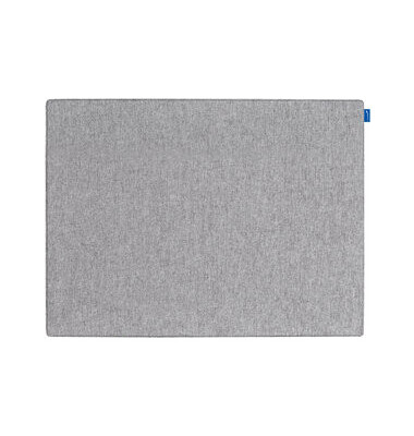 Pinntafel BOARD-UP Akustik, Textil, 75 x 50 cm, grau, ohne Rahmen