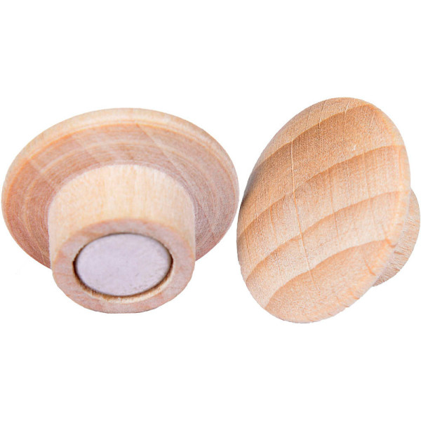 8713797095143 - Magnet WOODEN 5 Stück für White und -Glasboards ⌀ 25 x H 155 mm Buchenholz lackiert