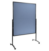 Moderationswand PREMIUM PLUS, Filz, 120 x 150 cm, blaugrau