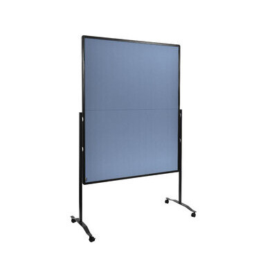 Moderationswand PREMIUM PLUS, Filz, 120 x 150 cm, blaugrau
