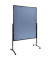 Moderationswand PREMIUM PLUS, Filz, 120 x 150 cm, blaugrau