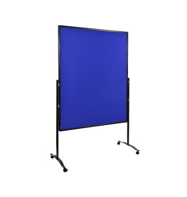 Moderationswand PREMIUM PLUS, Filz, 120 x 150 cm, marineblau