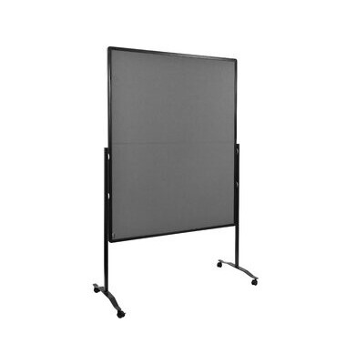 Moderationswand PREMIUM PLUS, Filz, 120 x 150 cm, grau