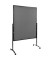 Moderationswand PREMIUM PLUS, Filz, 120 x 150 cm, grau