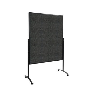 Moderationswand PREMIUM PLUS, Filz, 120 x 150 cm, anthrazit
