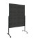 Moderationswand PREMIUM PLUS, Filz, 120 x 150 cm, anthrazit