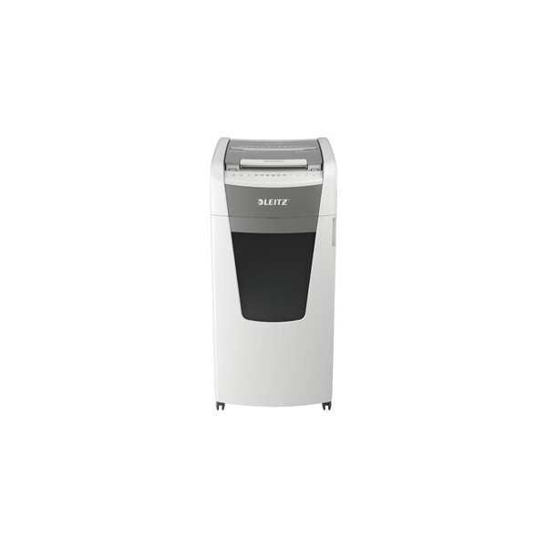 4002432124152 - Aktenvernichter IQ Autofeed Office Pro 600 Vollautomatik Mikropartikelschnitt 2 x 15 mm P-5 110 l 10-600 Blatt Schnittleistung mit Lenkrollen weiß