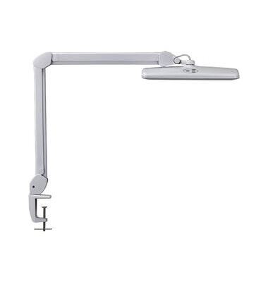 LED-Schreibtischlampe MAULintro, weiß, mit Klemmfuß, dimmbar