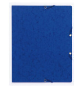 Eckspannmappe - 55462E, A4 blau Karton 350g, f&uuml;r ca. 250 Blatt  (80 g/m&sup2;)