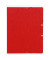 Eckspannmappe - 55465E, Din A4 rot Karton 350g, f&uuml;r ca. 250 Blatt  (80 g/m&sup2;)